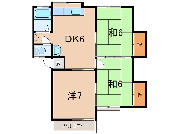 アネックス早川Cの物件間取画像